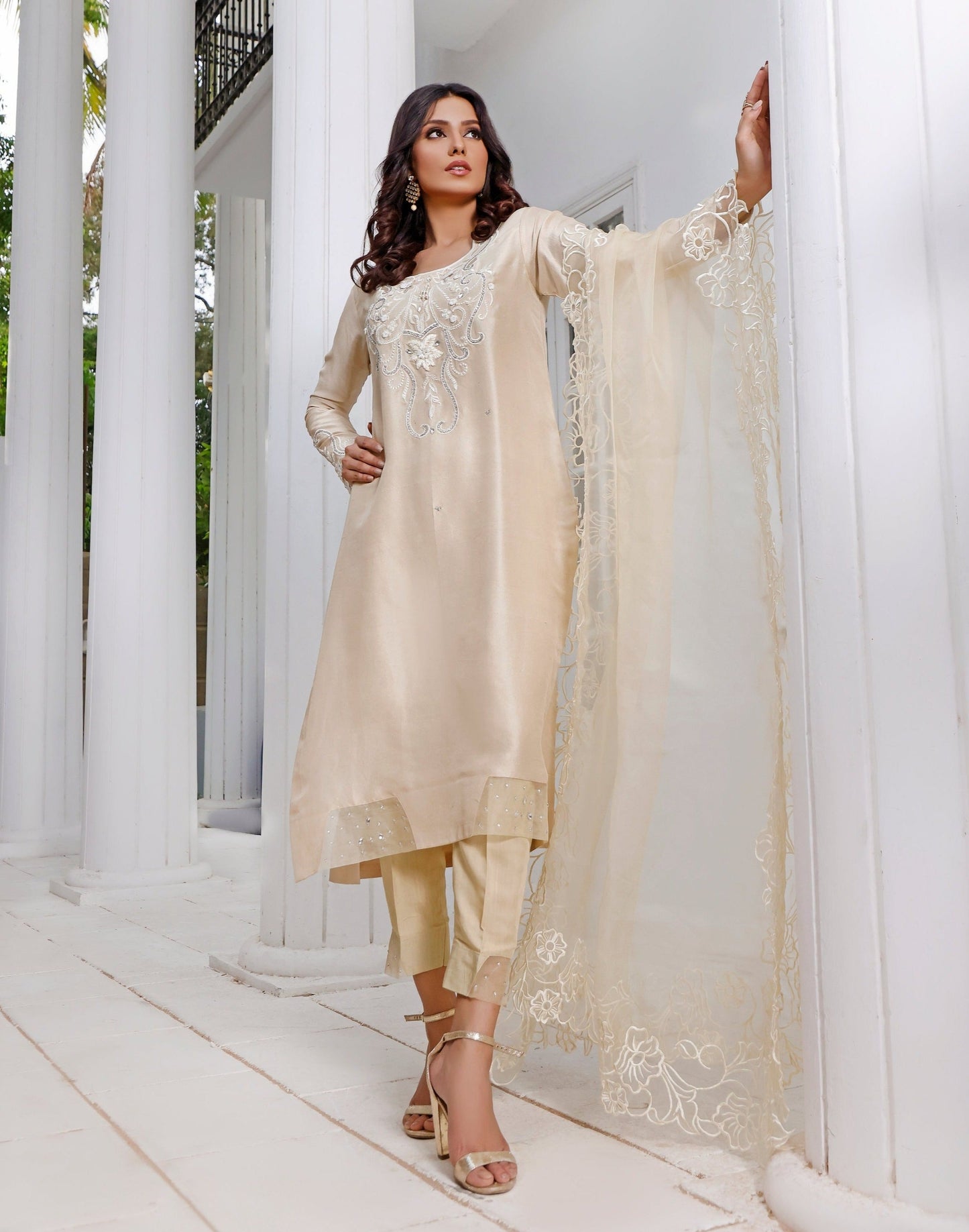 Ivory Rawsilk Shirt