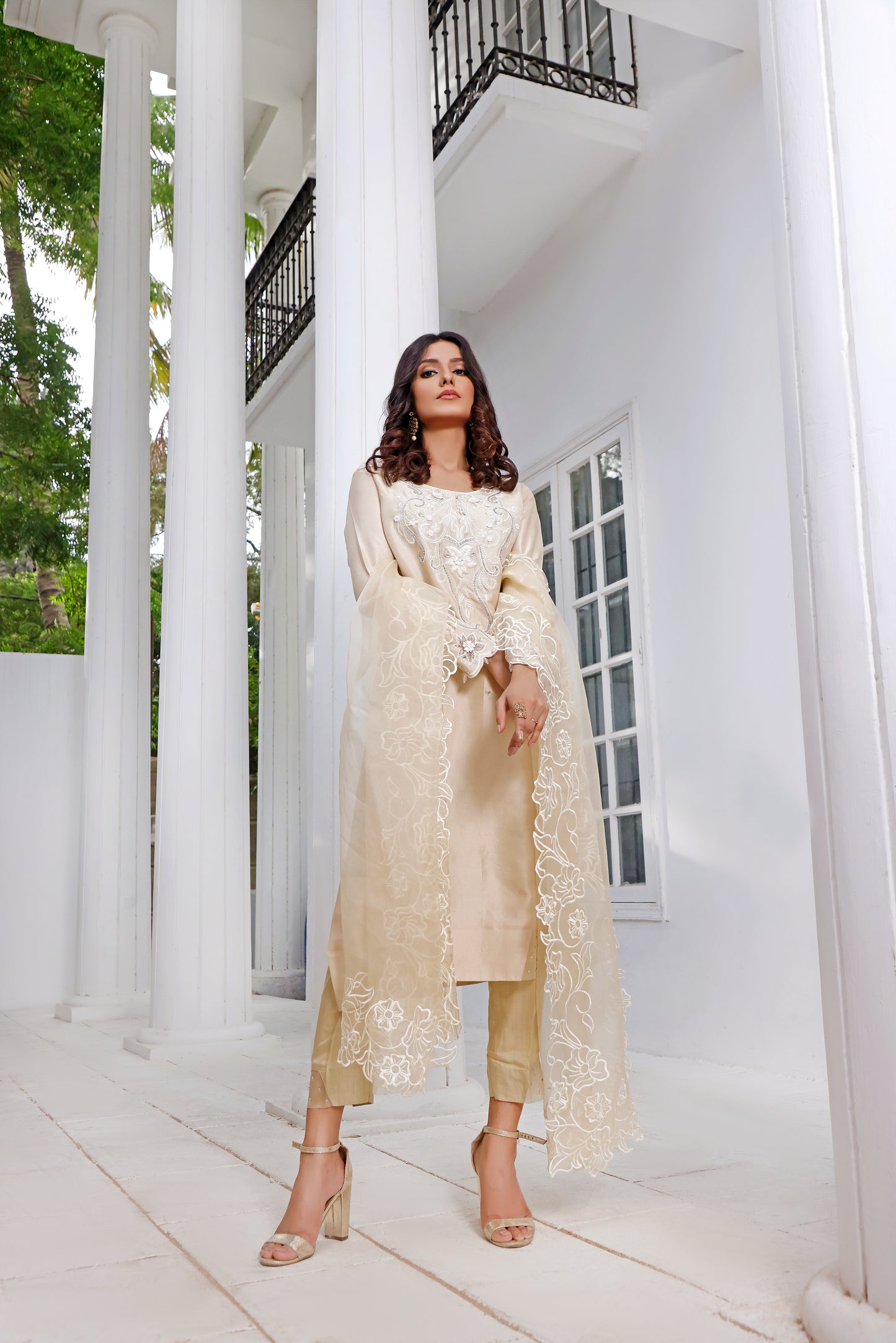 Ivory Rawsilk Shirt