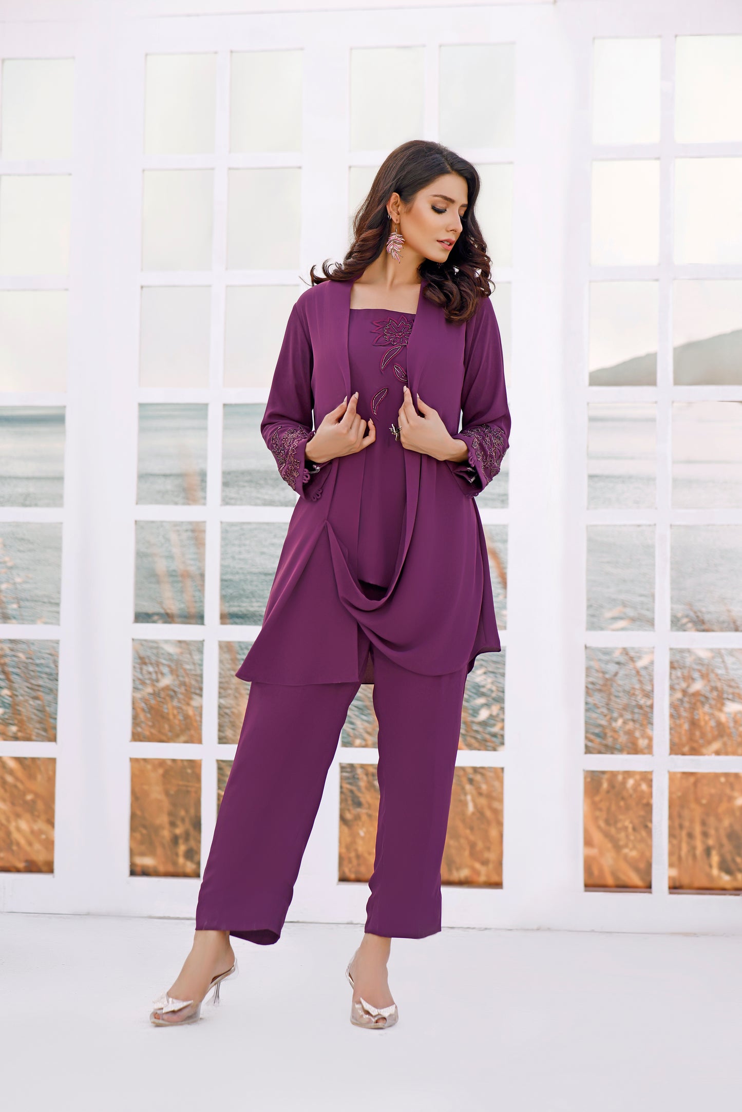 Plum Georgette